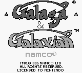 Galaga & Galaxian (USA) Title Screen